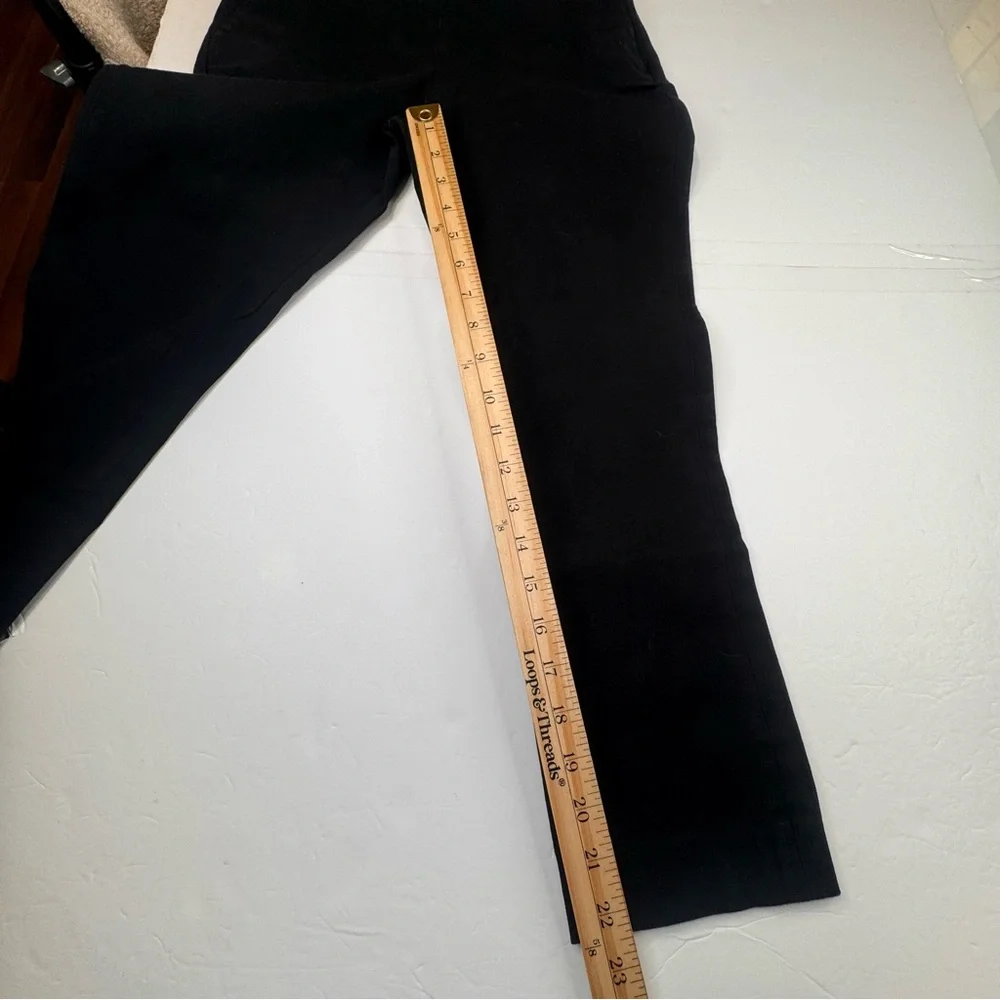 Sezane Paris Pants Women's Size 34 Black Cotton Jeans Preppy Side Zipper Casual